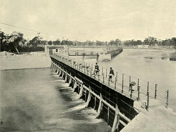 Goulburn Weir, Wahring, 1901. Creator: Unknown