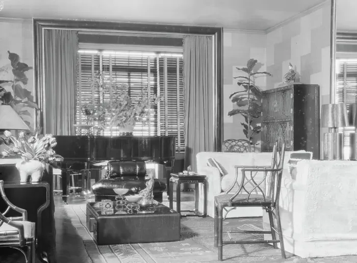 Framed Print : Gould, Jay, Mrs. apartment, 1929 Feb. 16. Creator: Arnold Genthe Framed Print : Gould, Jay, Mrs. apartment, 1929 Feb. 16. Creator: Arnold Genthe