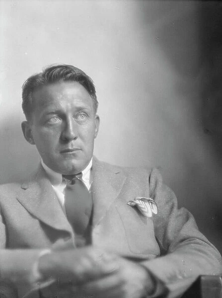 Goulding, Edmund, Mr. portrait photograph, 1927 Creator: Arnold Genthe