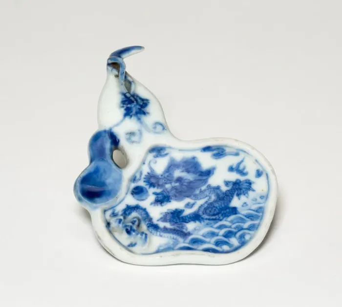 Framed Print : Gourd-Shaped Plaque with Dragon Rising from Waves, Qing dynasty Framed Print : Gourd-Shaped Plaque with Dragon Rising from Waves, Qing dynasty
