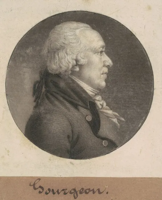 Framed Print : Gourgeon, 1807. Creator: Charles Balthazar Julien Fevret de Saint-Memin Framed Print : Gourgeon, 1807. Creator: Charles Balthazar Julien Fevret de Saint-Memin