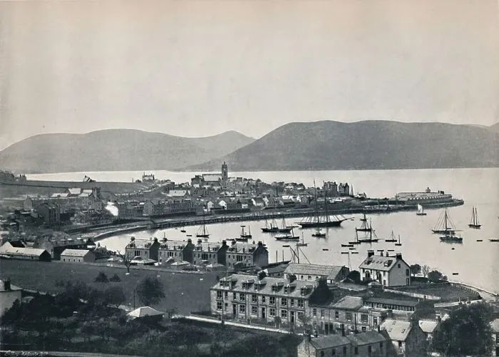 Framed Print : Gourock - The Town and the Harbour, 1895 Framed Print : Gourock - The Town and the Harbour, 1895