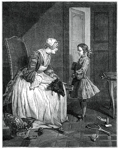The Governess, 1739 (1885). Artist: Francois Bernard Lepicie