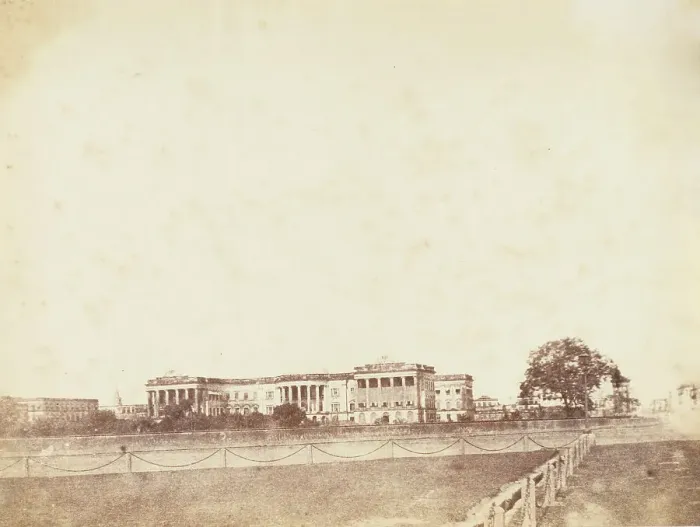 Framed Print : Government House, Calcutta, 1850s. Creator: Unknown Framed Print : Government House, Calcutta, 1850s. Creator: Unknown