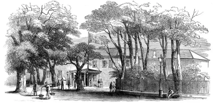 Framed Print : Government House, Cape Town, 1860. Creator: Unknown Framed Print : Government House, Cape Town, 1860. Creator: Unknown
