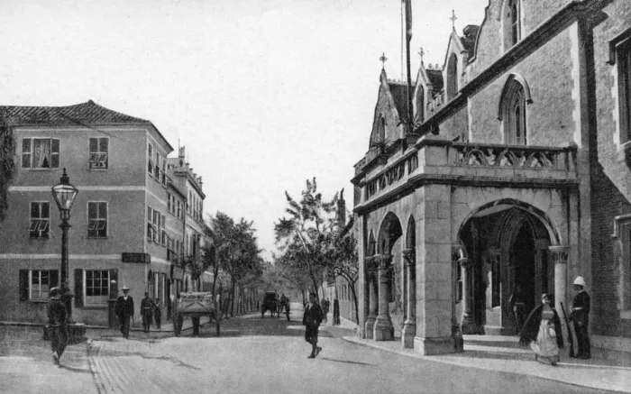 Framed Print : Government House, Gibraltar, early 20th century. Artist: VB Cumbo Framed Print : Government House, Gibraltar, early 20th century. Artist: VB Cumbo