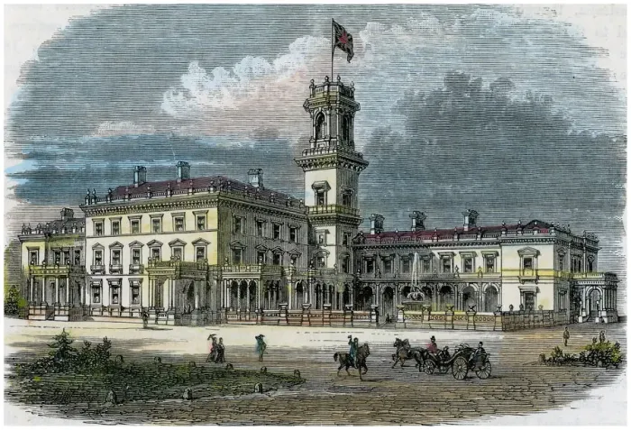 Framed Print : Government House, Melbourne, Victoria, Australia, c1880 Framed Print : Government House, Melbourne, Victoria, Australia, c1880