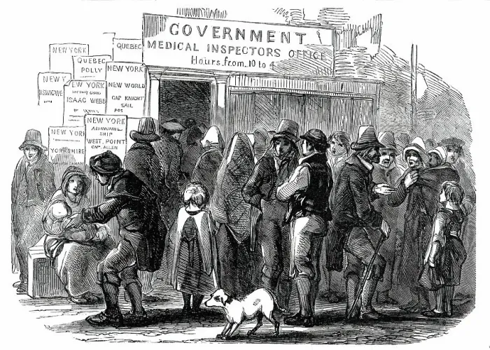 Framed Print : The Government Inspector's Office, 1850. Creator: Unknown Framed Print : The Government Inspector's Office, 1850. Creator: Unknown