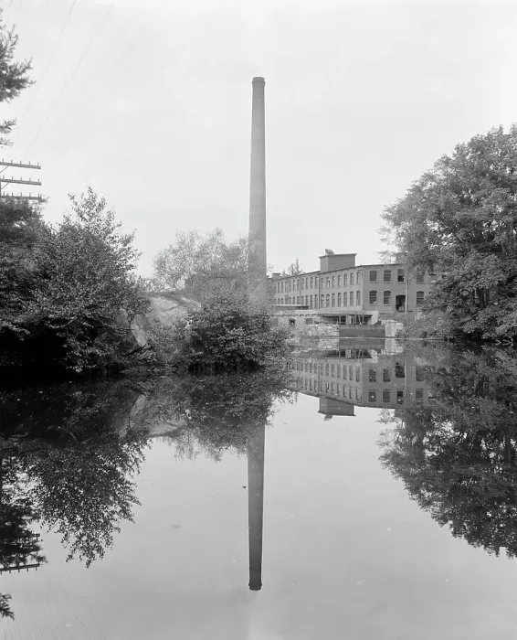 Framed Print : Government paper mill, Dalton, Mass. (c1909?). Creator: Unknown Framed Print : Government paper mill, Dalton, Mass. (c1909?). Creator: Unknown