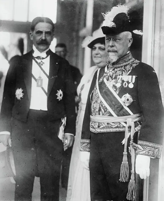 Framed Print : Governor General of Indo-China & French Ambassador, Tokyo, between c1915 and c1920. Creator: Bain News Service Framed Print : Governor General of Indo-China & French Ambassador, Tokyo, between c1915 and c1920. Creator: Bain News Service