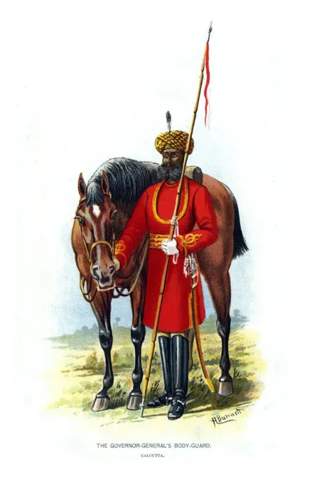 Framed Print : The Governor Generals Body Guard, c1890. Artist: H Bunnett Framed Print : The Governor Generals Body Guard, c1890. Artist: H Bunnett