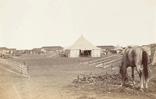 Part of Governor Generals Camp at Cawnpoor, 1859, 1859. Creator: Unknown