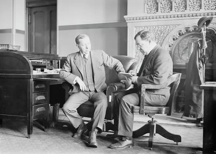 Framed Print : Governor Glynn and Frank Tierney, 1913. Creator: Bain News Service Framed Print : Governor Glynn and Frank Tierney, 1913. Creator: Bain News Service