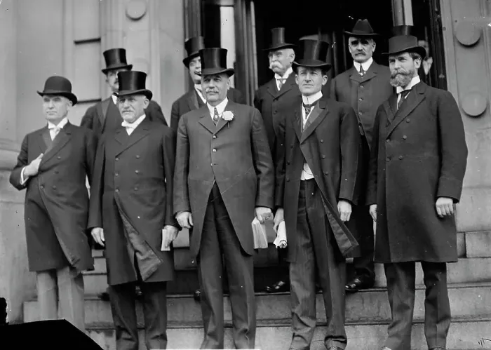 Framed Print : Governors of States - Front, Governor Eugene Noble Foss of Massachusetts; Judson Harmon... 1912. Creator: Harris & Ewing. Governors of States - Front, Governor Eugene Noble Foss of Massachusetts; Judson Harmon... 1912. Creator: Harris & Ewing Framed Print : Governors of States - Front, Governor Eugene Noble Foss of Massachusetts; Judson Harmon... 1912. Creator: Harris & Ewing. Governors of States - Front, Governor Eugene Noble Foss of Massachusetts; Judson Harmon... 1912. Creator: Harris & Ewing