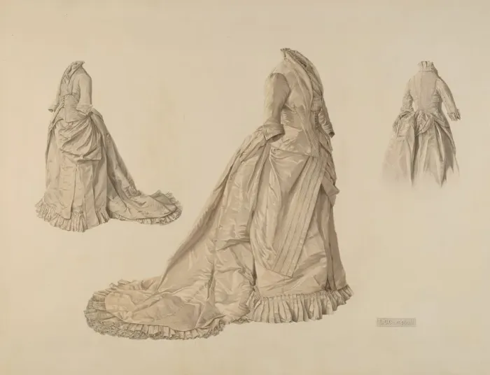 Framed Print : Gown, 1935 / 1942. Creator: Douglas Campbell Framed Print : Gown, 1935 / 1942. Creator: Douglas Campbell