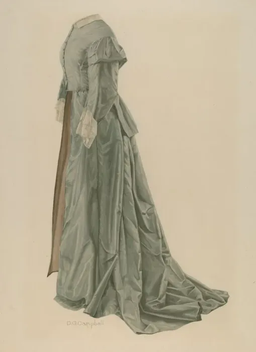 Framed Print : Gown, c. 1940. Creator: Douglas Campbell Framed Print : Gown, c. 1940. Creator: Douglas Campbell