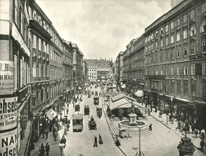 Framed Print : The Graben, Vienna, Austria, 1895. Creator: Unknown Framed Print : The Graben, Vienna, Austria, 1895. Creator: Unknown