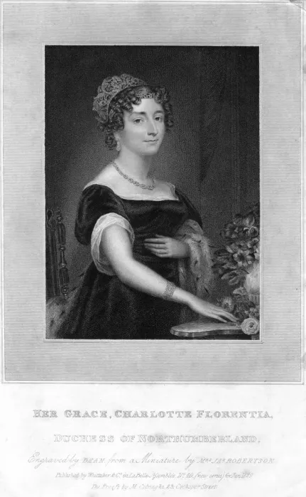 Framed Print : Her Grace Charlotte Florentia, Duchess of Northumberland, 1829. Artist: TA Dean