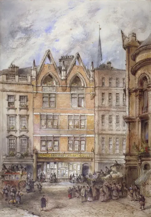 Framed Print : Gracechurch Street, City of London, 1882. Artist Framed Print : Gracechurch Street, City of London, 1882. Artist