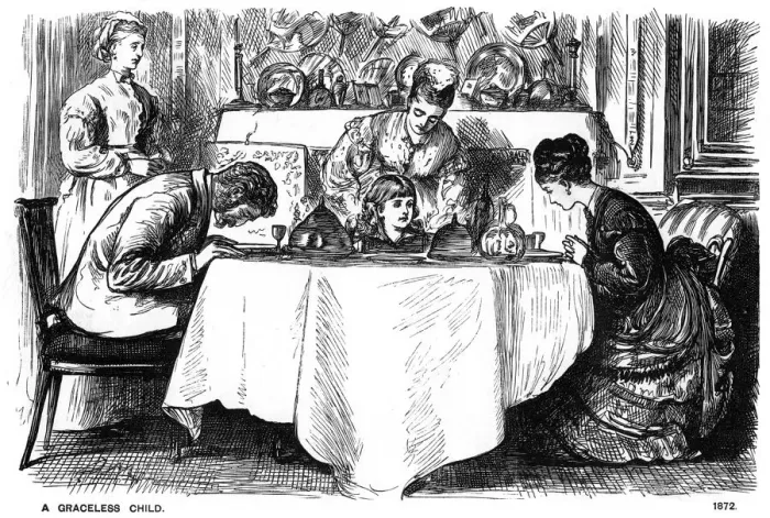Framed Print : A Graceless Child, 1872 (1891). Artist: George du Maurier Framed Print : A Graceless Child, 1872 (1891). Artist: George du Maurier