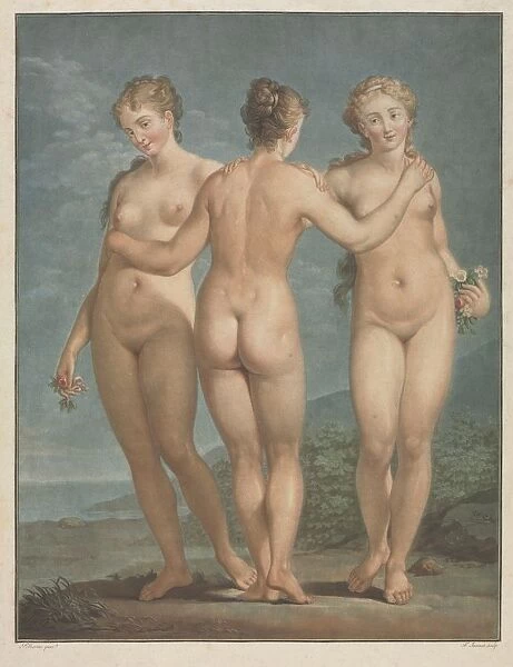 The Three Graces, 1786. Creator: Jean Francois Janinet (French, 1752-1814)