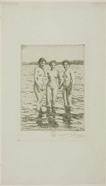 The Three Graces, 1910. Creator: Anders Leonard Zorn