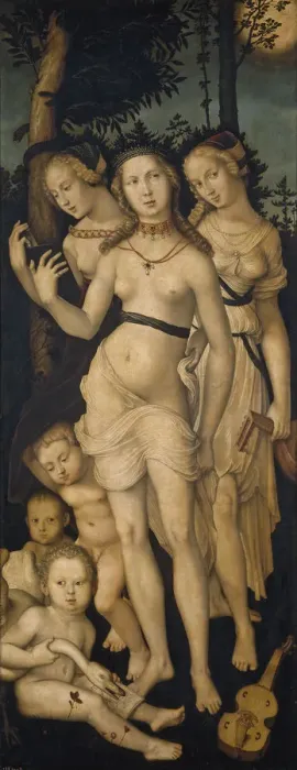 Framed Print : The Three Graces. Artist: Baldung, Hans (1484-1545)