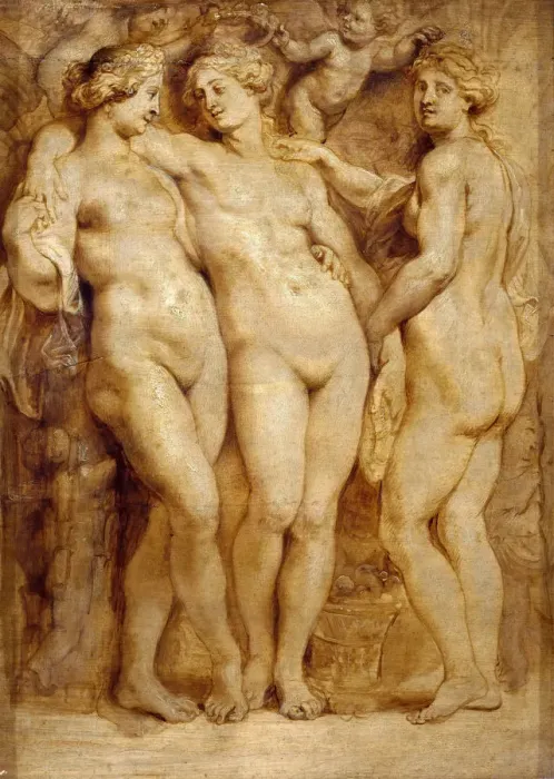 Framed Print : The Three Graces, ca 1620-1623. Creator: Rubens, Pieter Paul (1577-1640) Framed Print : The Three Graces, ca 1620-1623. Creator: Rubens, Pieter Paul (1577-1640)
