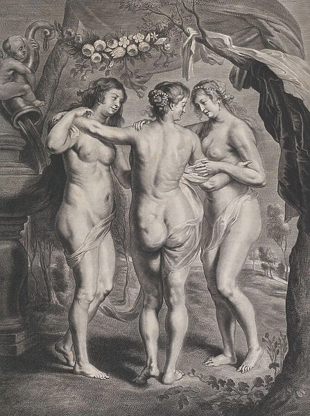 The Three Graces, ca. 1630-74. Creator: Pieter de Jode II