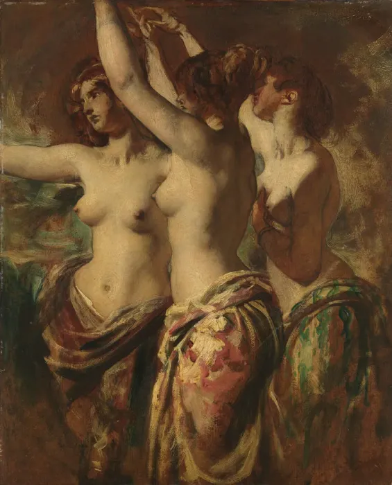 Framed Print : The Three Graces. Creator: William Etty Framed Print : The Three Graces. Creator: William Etty