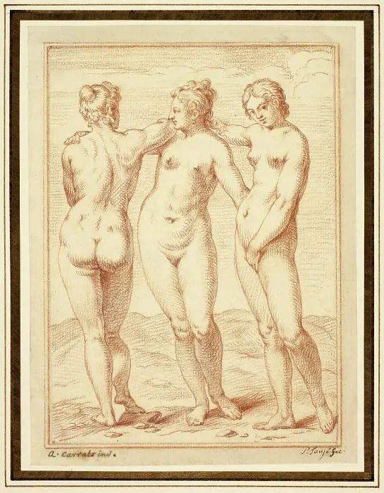 Framed Print : The Three Graces, n.d. Creator: Pierre Tanje Framed Print : The Three Graces, n.d. Creator: Pierre Tanje