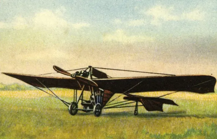 Framed Print : Grades monoplane, 1908, (1932). Creator: Unknown Framed Print : Grades monoplane, 1908, (1932). Creator: Unknown