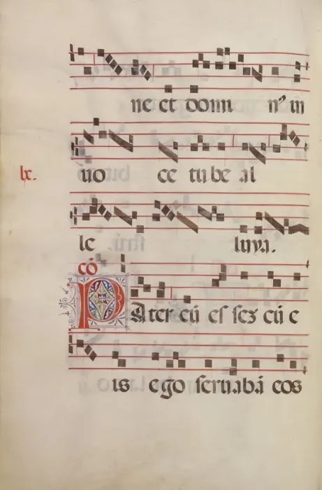 Framed Print : The Gradual. Initial P, c. 1500. Artist: Antonio da Monza (active 1480-1505) Framed Print : The Gradual. Initial P, c. 1500. Artist: Antonio da Monza (active 1480-1505)