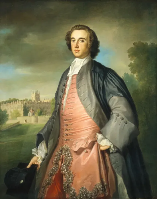 Framed Print : A Graduate of Merton College, Oxford, c. 1754 / 1755. Creator: George Knapton Framed Print : A Graduate of Merton College, Oxford, c. 1754 / 1755. Creator: George Knapton
