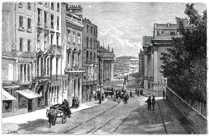 Framed Print : Grafton Street, Dublin, 1900. Artist: T Hart Framed Print : Grafton Street, Dublin, 1900. Artist: T Hart