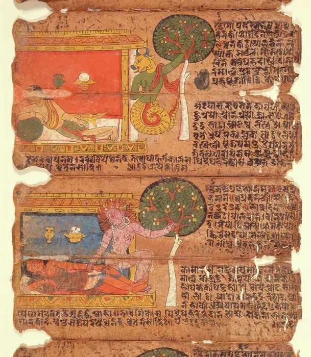 Framed Print : Grahas (Seizers), Six Folios From a Book of Charms, 16th century. Creator: Unknown Framed Print : Grahas (Seizers), Six Folios From a Book of Charms, 16th century. Creator: Unknown