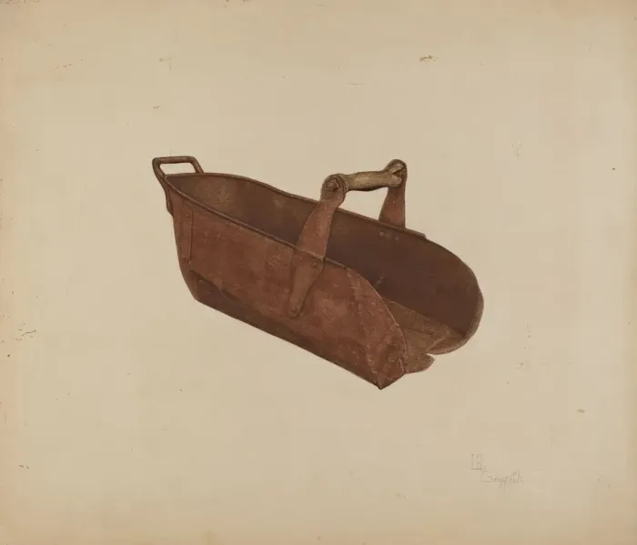Framed Print : Grain Scoop, c. 1938. Creator: LeRoy Griffith Framed Print : Grain Scoop, c. 1938. Creator: LeRoy Griffith