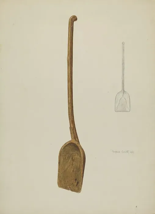 Framed Print : Grain Shovel, 1937. Creator: Eugene Bartz Framed Print : Grain Shovel, 1937. Creator: Eugene Bartz