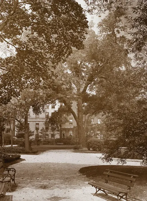 Framed Print : Gramercy Park, between East 20th and East 21st Streets east of Park Avenue, New York, c1922. Creator: Frances Benjamin Johnston Framed Print : Gramercy Park, between East 20th and East 21st Streets east of Park Avenue, New York, c1922. Creator: Frances Benjamin Johnston