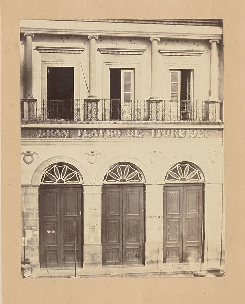[Gran Teatro de Iturbide], 1867. Creator: Francois Aubert
