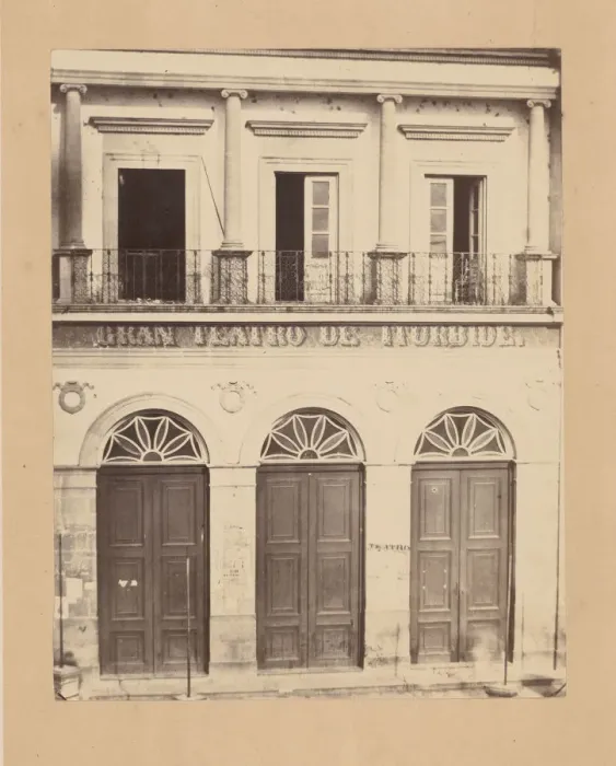 Framed Print : [Gran Teatro de Iturbide], 1867. Creator: Francois Aubert