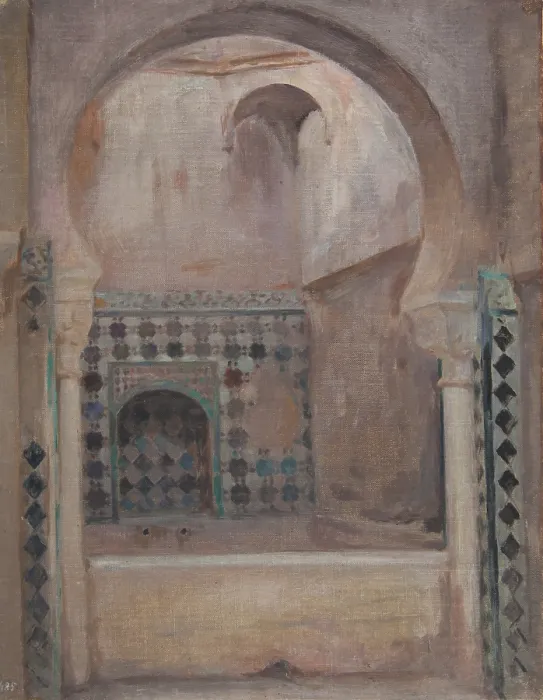 Framed Print : Granada (Alhambra), 1899. Creator: Jan Ciaglinski Framed Print : Granada (Alhambra), 1899. Creator: Jan Ciaglinski
