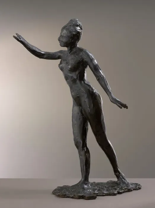Framed Print : Grand Arabesque, First Time, modeled c1880s, cast 1919-21. Creator: Edgar Degas Framed Print : Grand Arabesque, First Time, modeled c1880s, cast 1919-21. Creator: Edgar Degas
