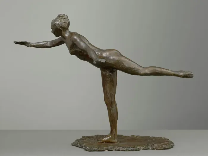 Framed Print : Grand Arabesque, Second Time, modeled c1880s, cast 1919-21. Creator: Edgar Degas Framed Print : Grand Arabesque, Second Time, modeled c1880s, cast 1919-21. Creator: Edgar Degas