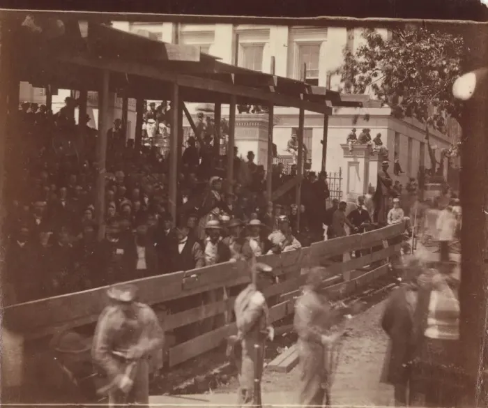 Framed Print : [Grand Army Review, Washington], May 23 or 24, 1865. Creator: Alexander Gardner