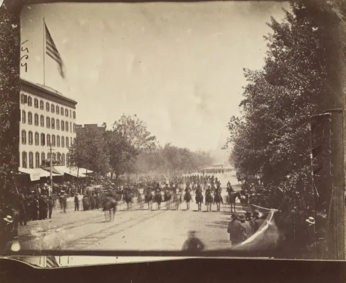 Framed Print : [Grand Army Review, Washington, D. C. ], May 1865. Creator: Alexander Gardner