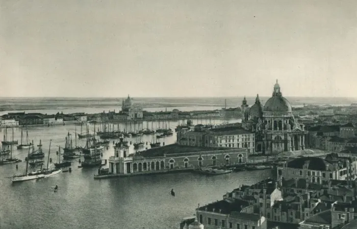 Framed Print : Grand Canal and Church of Santa Maria della Salute, Venice, Italy, 1927. Artist: Eugen Poppel Framed Print : Grand Canal and Church of Santa Maria della Salute, Venice, Italy, 1927. Artist: Eugen Poppel