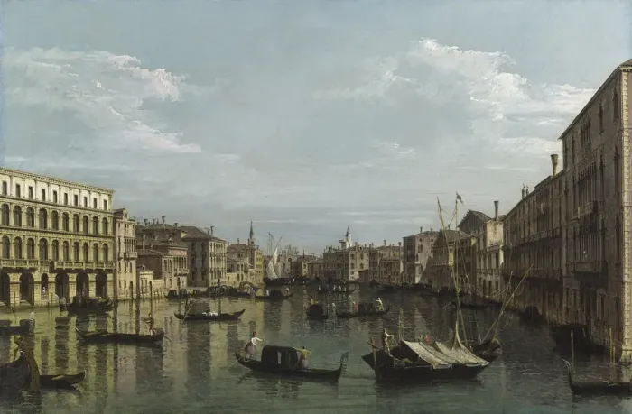 Framed Print : The Grand Canal looking South from Ca? Foscari to the Carita, ca 1738 Framed Print : The Grand Canal looking South from Ca? Foscari to the Carita, ca 1738