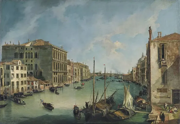 Framed Print : The Grand Canal from San Vio, Venice, 1723. Creator: Canaletto Framed Print : The Grand Canal from San Vio, Venice, 1723. Creator: Canaletto