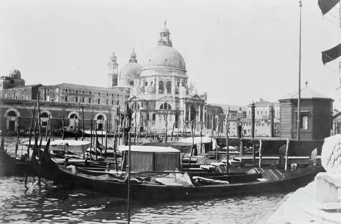 Framed Print : The Grand Canal and Santa Maria della Salute, Venice, Italy, 1905. Creator: Frances Benjamin Johnston Framed Print : The Grand Canal and Santa Maria della Salute, Venice, Italy, 1905. Creator: Frances Benjamin Johnston